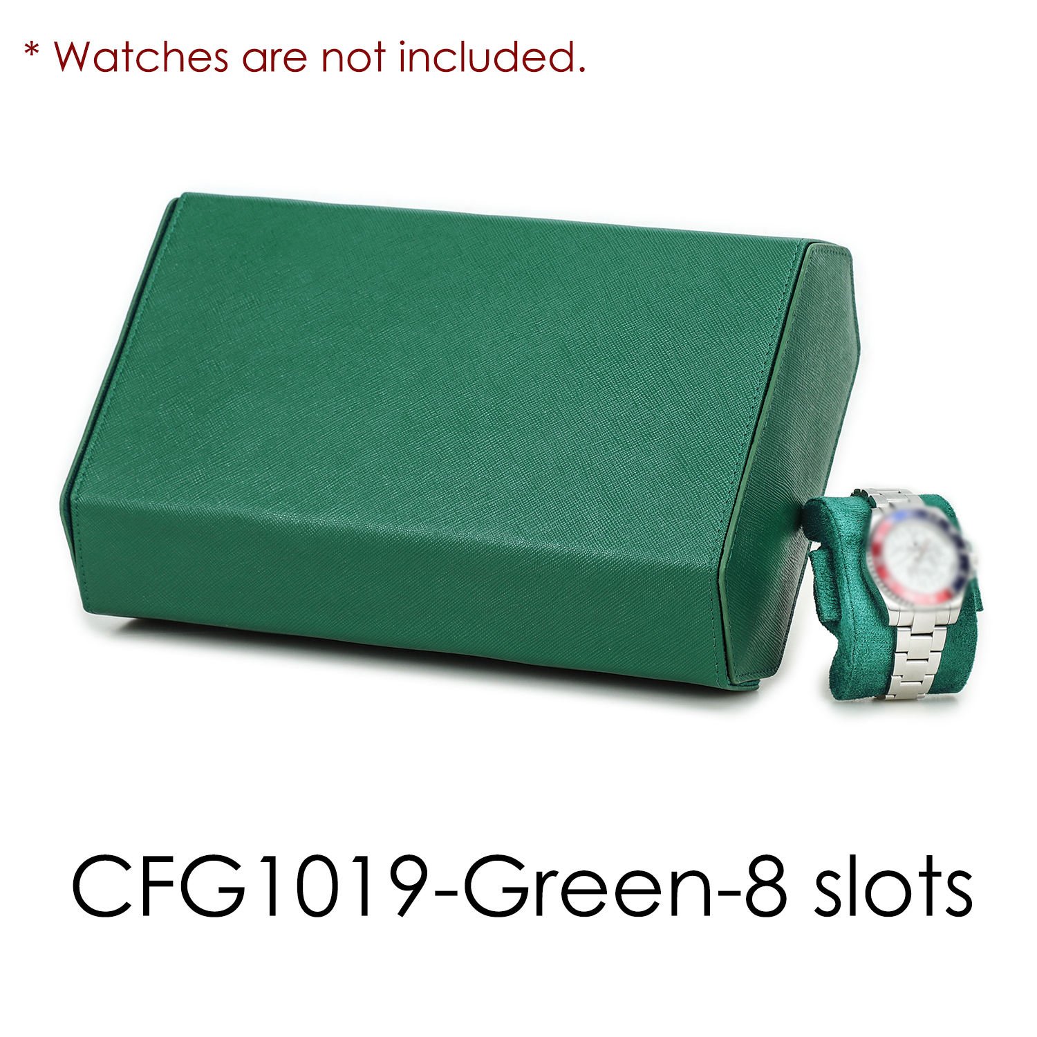 8 Slot Watch Travel Case Leather Hexagonal Watch Collection Box 8 Slot Waterproof Watch Display Case Luxury Custom Logo CFG1019