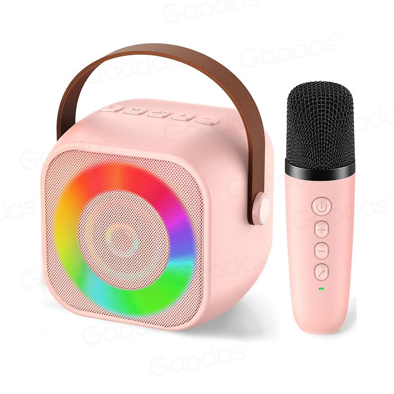 Portable handheld BT smart party speaker audio wireless mini microphone karaoke machine children's electronic gifts